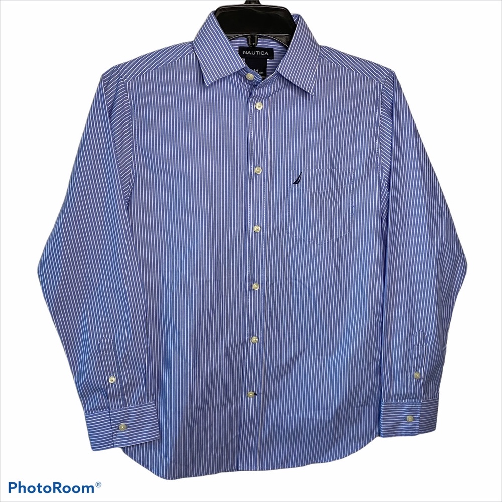 NWOT Boys 14 Nautica Button Down Shirt